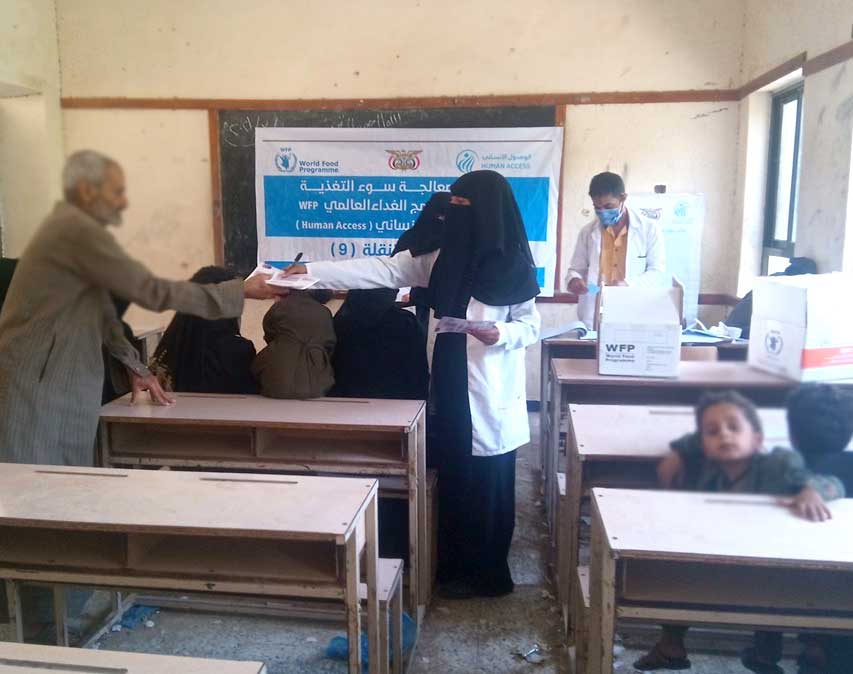 malnutrition treatment Yemen WFP