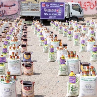 قدمتها جمعية هلال (HU) عبر جمعية يدي باشاك التركية (900) شخص استفادوا من مشاريع الخير الرمضانية