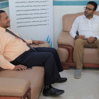 مدير مكتب الشؤون الاجتماعية في وادي حضرموت يزور الوصول الإنساني