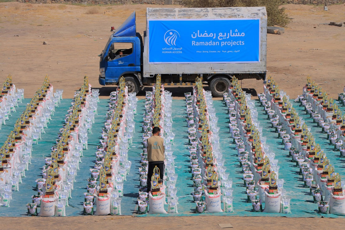 أكثر من 100 ألف مستفيد من مشاريع الخير الرمضانية خلال 20 يوما
