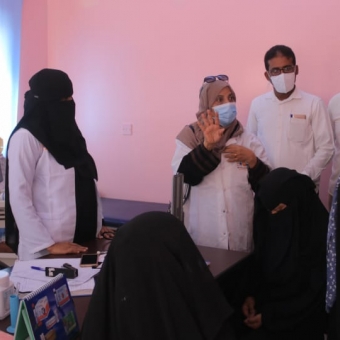 Undersecretary of Ministry of Health for population sector visits the health center in Shaheer