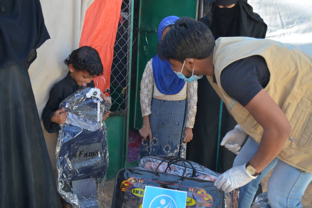 Food baskets and winter clothing distributed to IDP camps in Marib