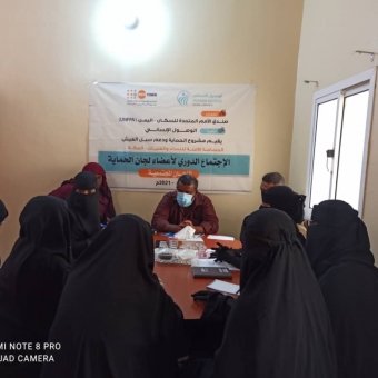 In partnership with UNFPA, first quarterly meeting of community peers network members held in Mukalla