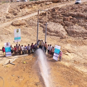 Clean water drops bring back life.. Inauguration of Al-Sadara Water Project, Hajar district