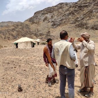 Field survey for newly displaced carried out in Al-Juba, Marib governorate