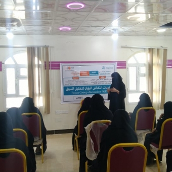 Focus discussions (labor market analysis) for women and girls organized in Shabwa and Marib governorates