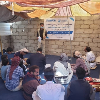 In partnership with UNHCR Legal and human rights awareness sessions in Marib Governorate