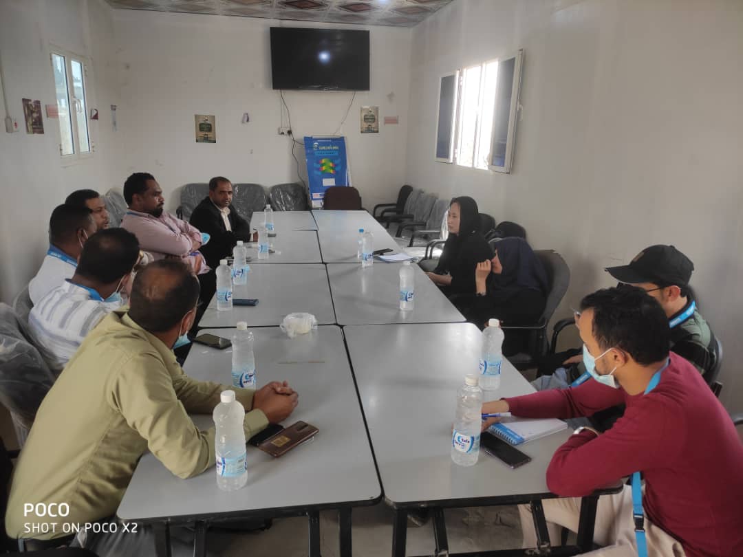 During its visit to Marib governorate, UNHCR  Team visits IDPs Community Center in the governorate