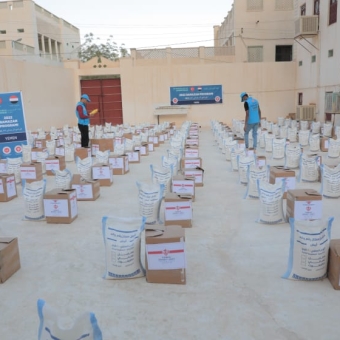 Funded by the Türkiye Diyanet Vakfı About 4,000 families benefited from Ramadan charity projects in 12 Yemeni governorates