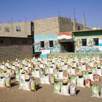 Funded by Balad Al Khair Association - Kuwait, (119) families benefited from Ramadan food basket