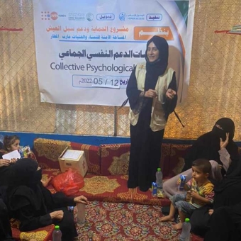 Undertaking legal awareness and mental support sessions in Marib Governorate