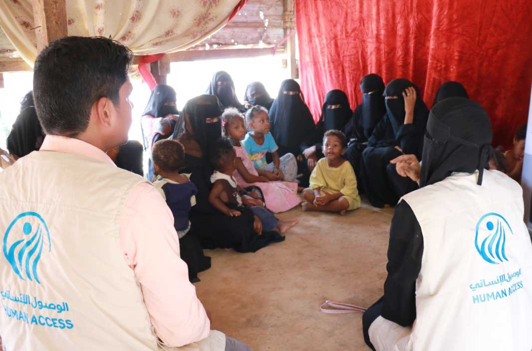 In partnership with YHF, awareness sessions on hygiene and a healthy lifestyle were undertaken for IDPs 
