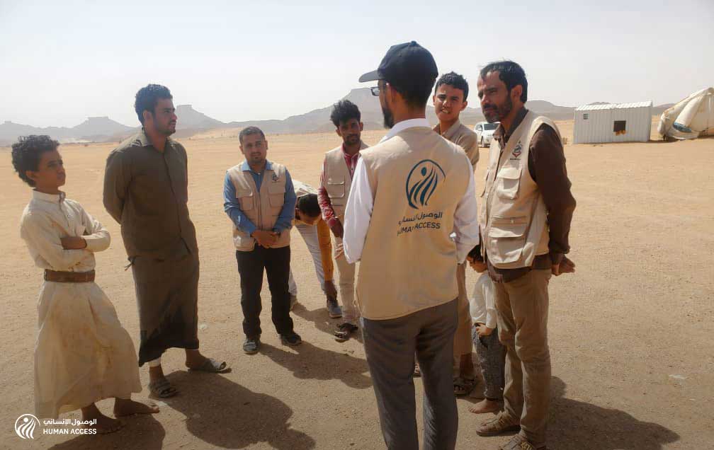 Conducting field visits in IDP Camps in Al-Aber district to provide reproductive health services