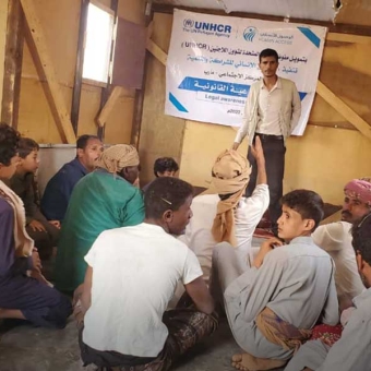 Two awareness sessions conducted for the IDPs on identification documents and family planning 