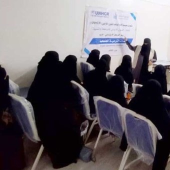 With UNHCR support, Community Center for IDPs implements various activities in Marib 