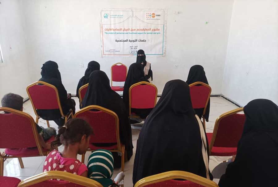 Awareness sessions and psychological support to promote women and girls’ rights