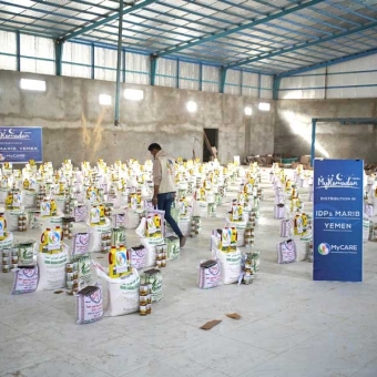 190 needy and displaced families benefit from Ramadan food baskets