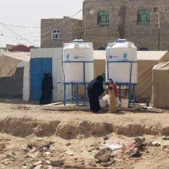 567 displaced families survive on water and sanitation services