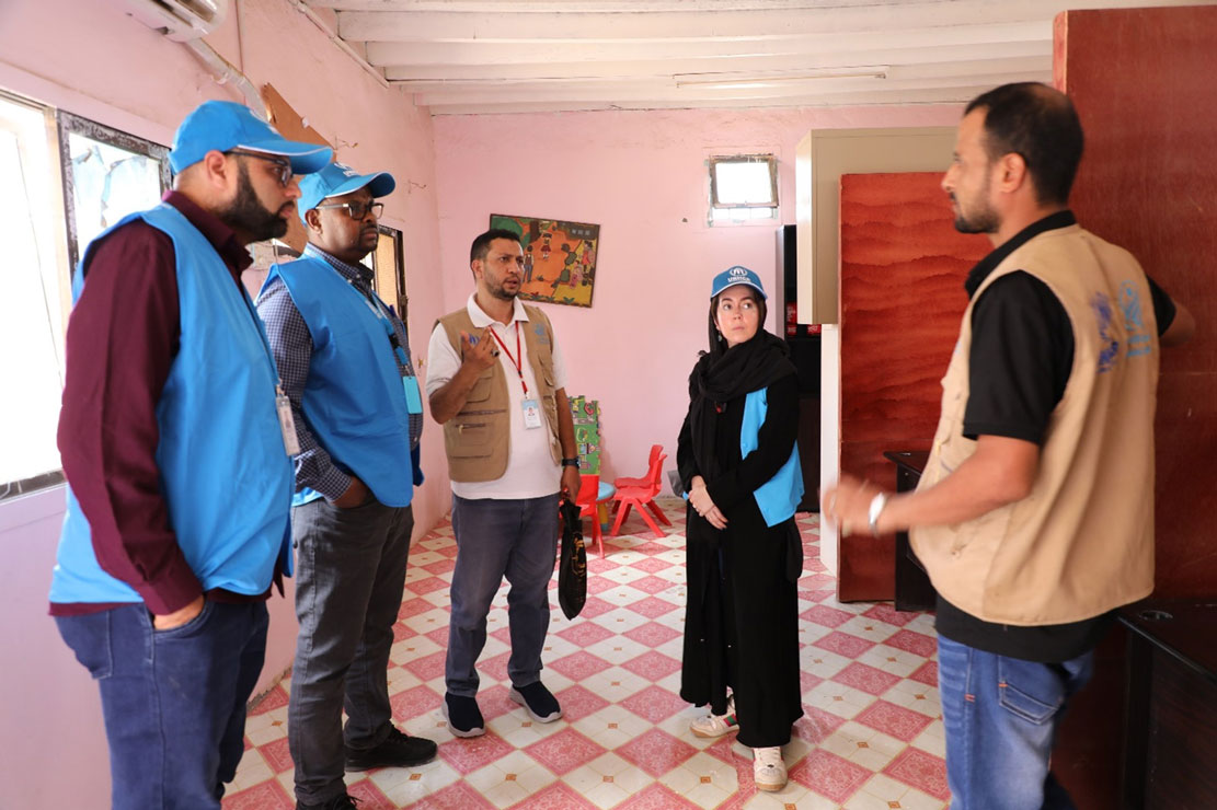 UNHCR team inspects HUMAN ACCESS services in Kharaz refugee camp