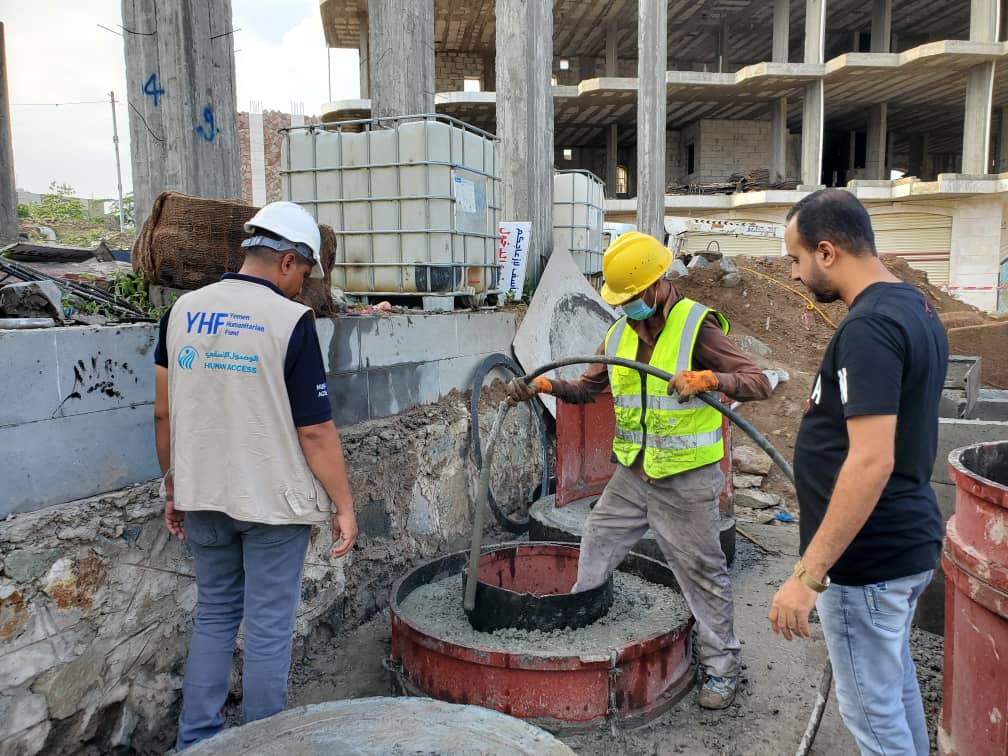 Taiz: Delivery of sewage line extension project in Shi’b Al-Haddadin area