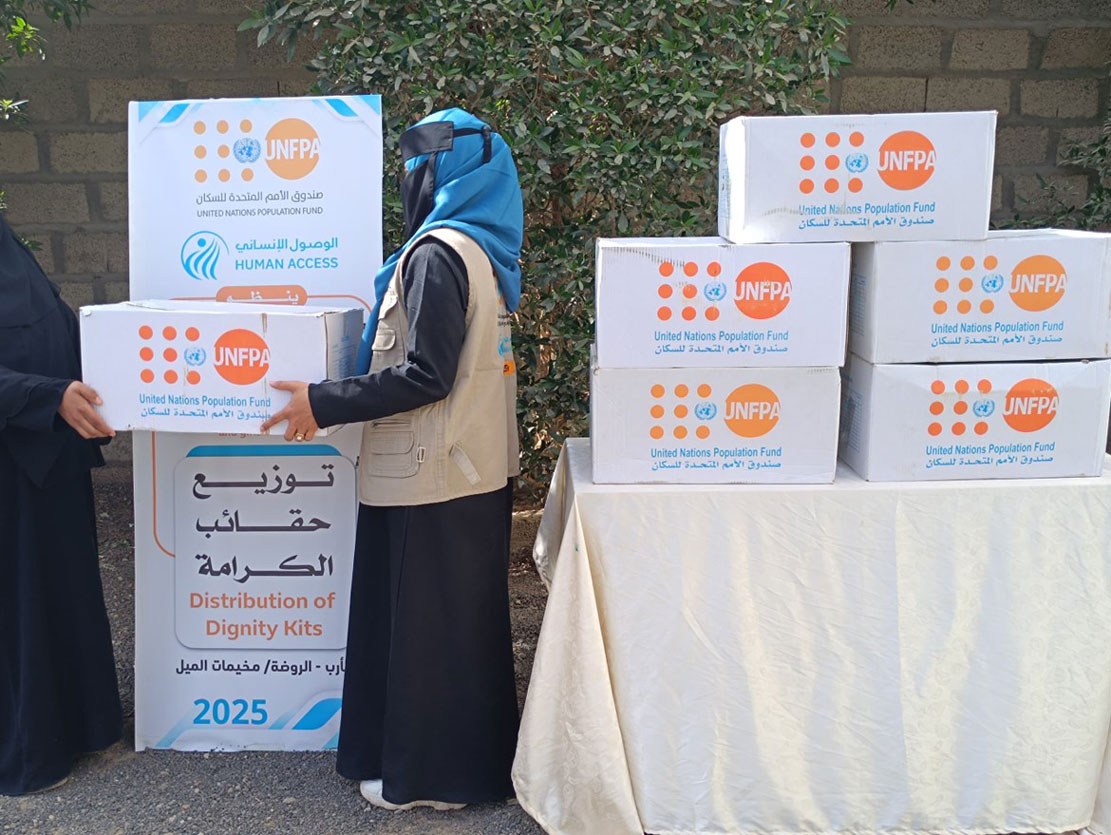 Dignity bags for 30 beneficiaries in Marib