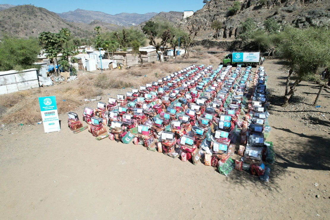 Vital support for 223 displaced families to cope with cold waves