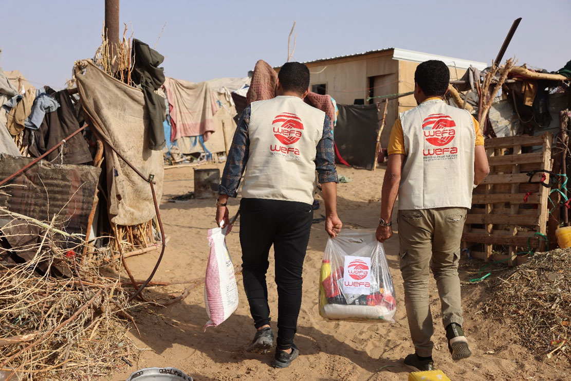 Distribution of cash zakat, 300 food baskets, and 7,000 iftar meals