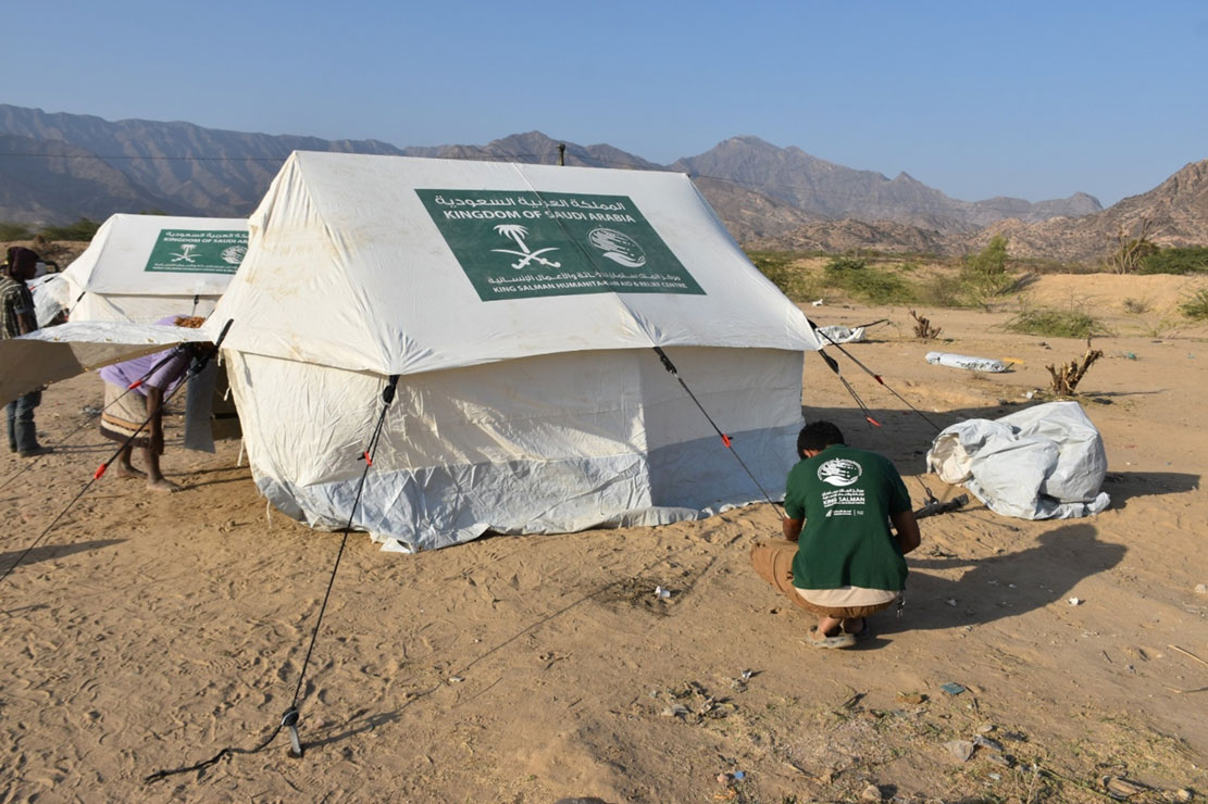 With funding from KSrelief, urgent shelter interventions implemented for IDP families in Abyan