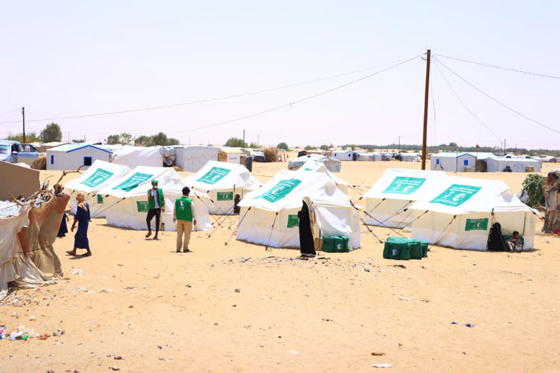 KSrelief Center Continues Distributing Shelter Aid to Displaced People in Marib